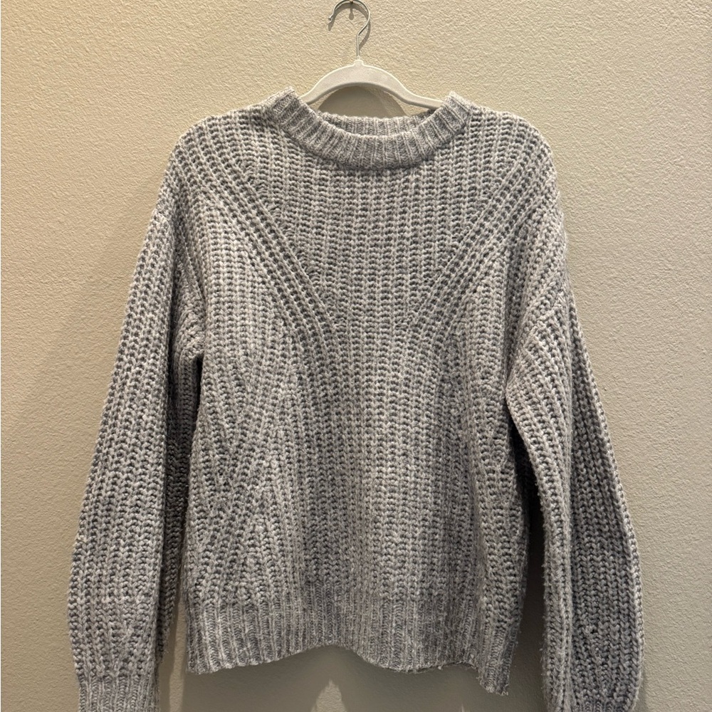 Women's Gray Knitted Sweater